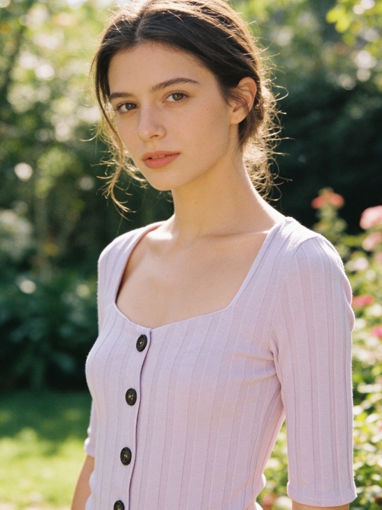 Free People Tops - Free People Central Park Ribbed Knit Fitted Cardigan Top Blush Pink XS
